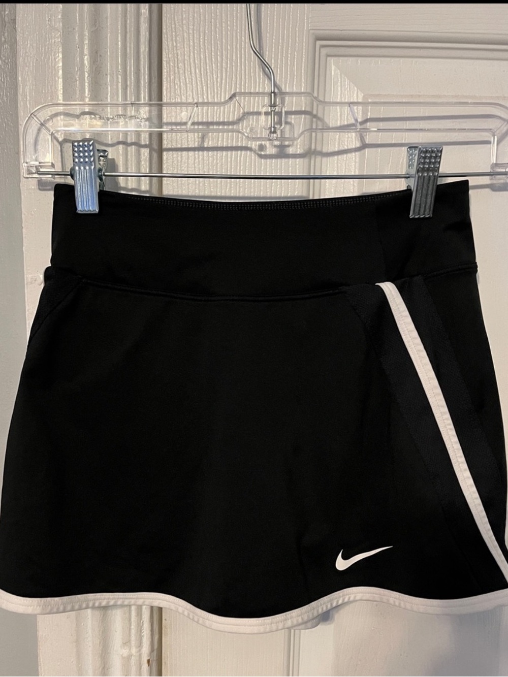 Nike Dri-Fit Black Skort with White Trim